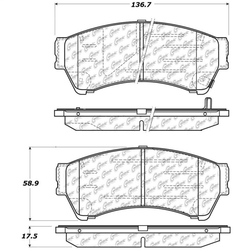 Stoptech 308.11640 | StopTech Street Brake Pads Mazda 6, Front; 2008-2013