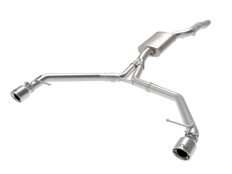 aFe 49-36437-p | afe MACH Force-Xp 13-16 Audi Allroad L4 SS Axle-Back Exhaust w/ Polished Tips; 2013-2016