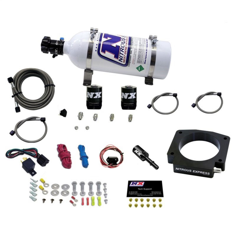 Nitrous Express 20953-05 | 15-17 Ford Mustang GT350 5.2L Nitrous Plate Kit w/5lb Bottle; 2015-2017