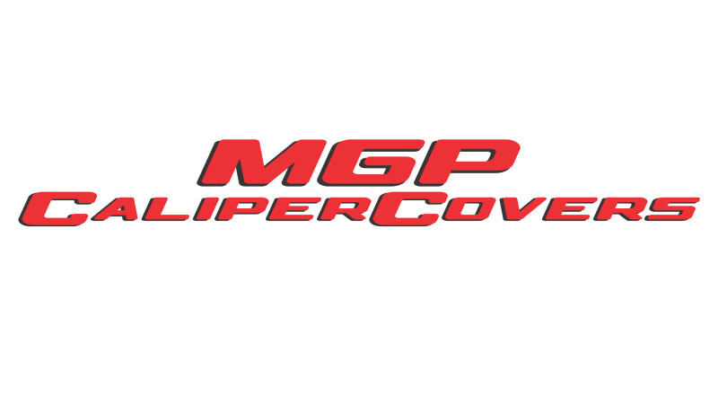 MGP 21202smgprd | MGP 21-22 Kia K5 1.6L 4 Caliper Covers Engraved Front & Rear MGP Red Powder Coat Finish Silver ch; 2021-2022