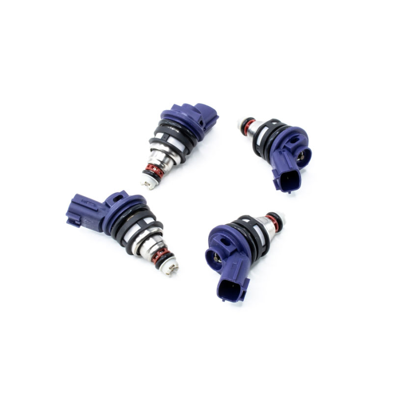 DeatschWerks 01J-00-0370-4 | Nissan G20 / SR20 / 240sx SR/KA 370cc Side Feed Injectors; 1990-1998