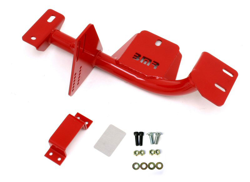 BMR Suspension TCC009R | BMR Torque Arm Relocation Crossmember Firebird with Powerglide/TH350 V8 Red; 1998-2002