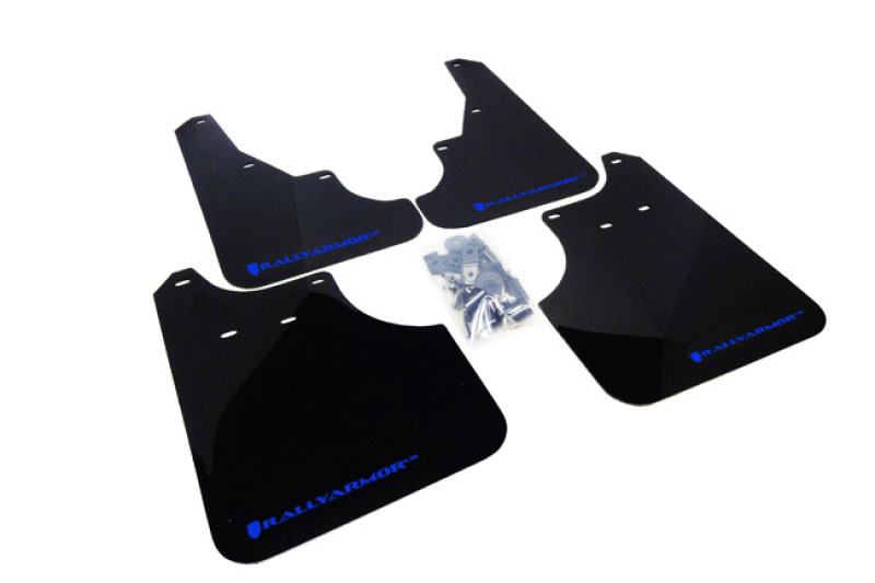 Rally Armor mf11-ur-blk/bl | 2009+ Subaru Forester UR Black Mud Flap w/ Blue Logo; 2009-2021