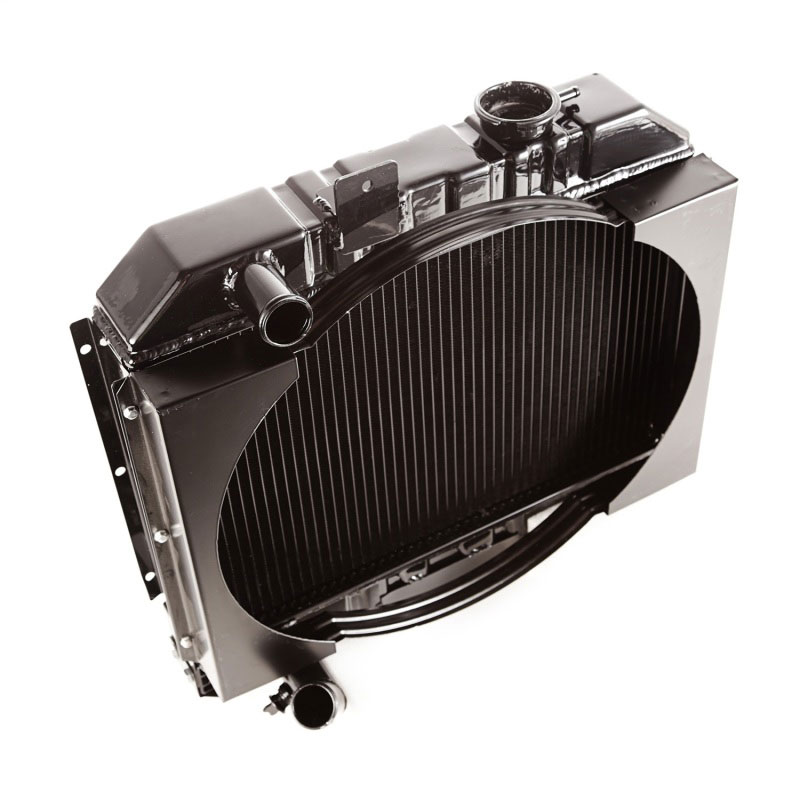 Omix 17101.01 | Radiator w/ Fan Shroud 2 Row- 41-52 Willys Models; 1941-1952