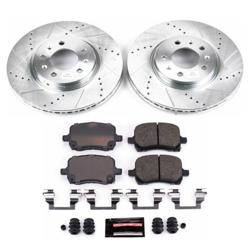 PowerStop k1433 | Power Stop 06-09 Pontiac Solstice Front Z23 Evolution Sport Brake Kit; 2006-2009