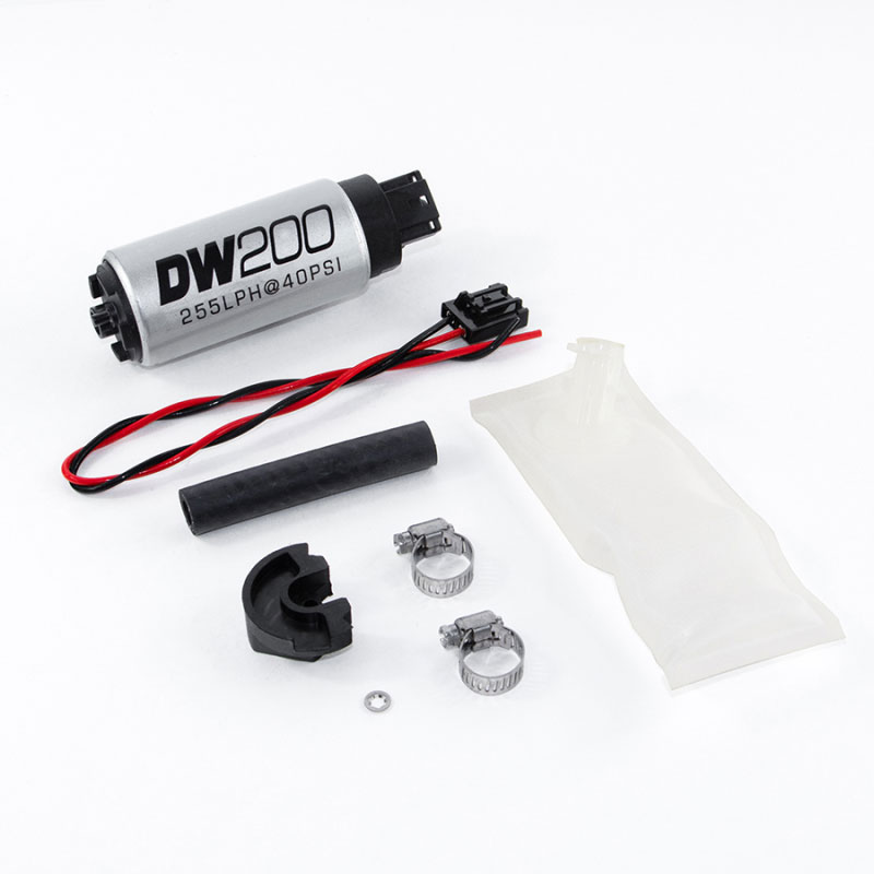 DeatschWerks 9-201-1024 | 94+ Nissan 240sx/Silvia S14/S15 255 LPH DW200 In-Tank Fuel Pump w/ Install Kit; 1989-1999