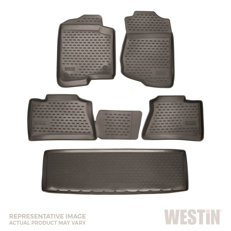 Westin 74-15-41014 | 2009-2015 Honda Pilot Profile Floor Liners 4pc - Black; 2009-2015