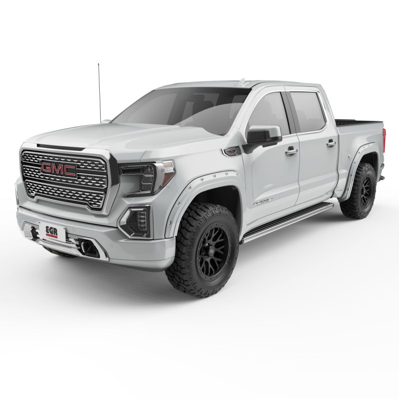 EGR 791794gaz | 19-23 Gmc Sierra 1500 Summit Traditional Bolt-On Look Fender Flares White Set Of 4; 2019-2023