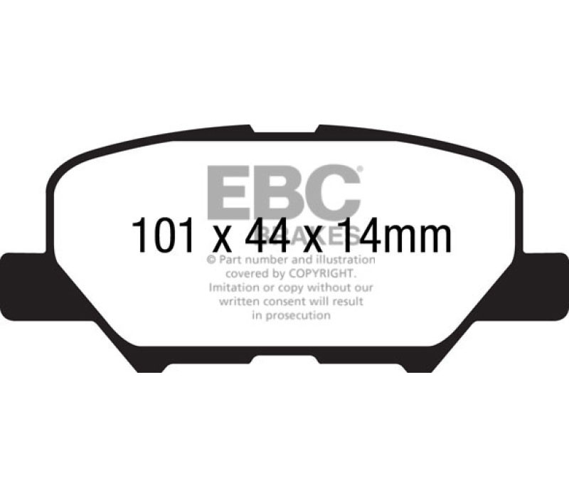 EBC ud1679 | 14+ Mazda 3 2.0 (Mexico Build) Ultimax2 Rear Brake Pads