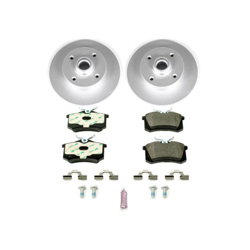 PowerStop esk369 | Power Stop 99-02 Volkswagen Cabrio Rear Euro-Stop Brake Kit; 1999-2002