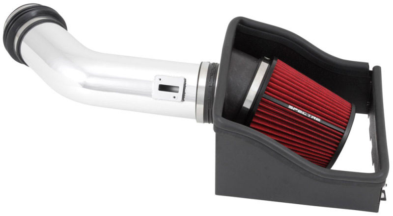 Spectre 9977 | 11-14 Ford F150 SVT Raptor V8-6.2L F/I Air Intake Kit - Polished w/Red Filter; 2011-2014