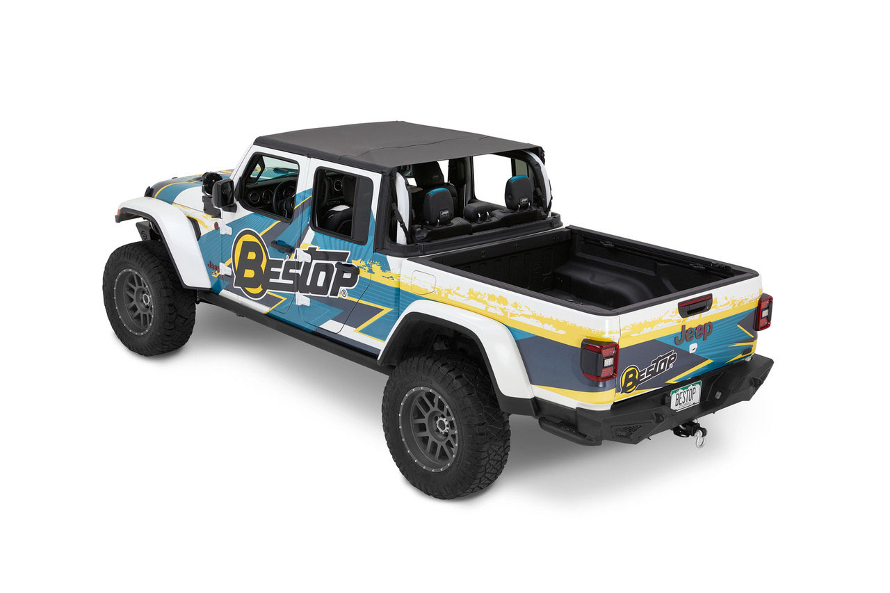 Bestop 5261635 | BESTOP 24- Jeep Gladiator Header Safari Bikini; 2024-2024