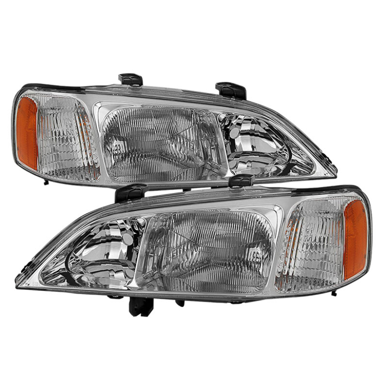 SPYDER 9029530 | Xtune Acura Tl 1999-2001 OEM Style Headlights Chrome HD-JH-ATL99-AM-C; 1999-2001