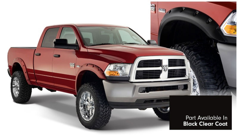 Bushwacker 50919-35 | 16-18 Dodge Ram 2500 Fleetside Pocket Style Flares 4pc 76.3/98.3in Bed - Black CC; 2016-2018