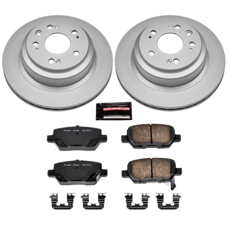 PowerStop crk4605 | Power Stop 05-12 Acura RL Rear Z17 Evolution Geomet Coated Brake Kit; 2005-2012