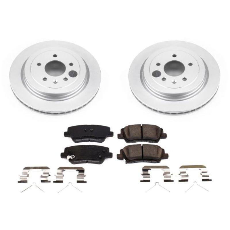 PowerStop crk7401 | Power Stop 16-18 Cadillac ATS Rear Z17 Evolution Geomet Coated Brake Kit; 2016-2018