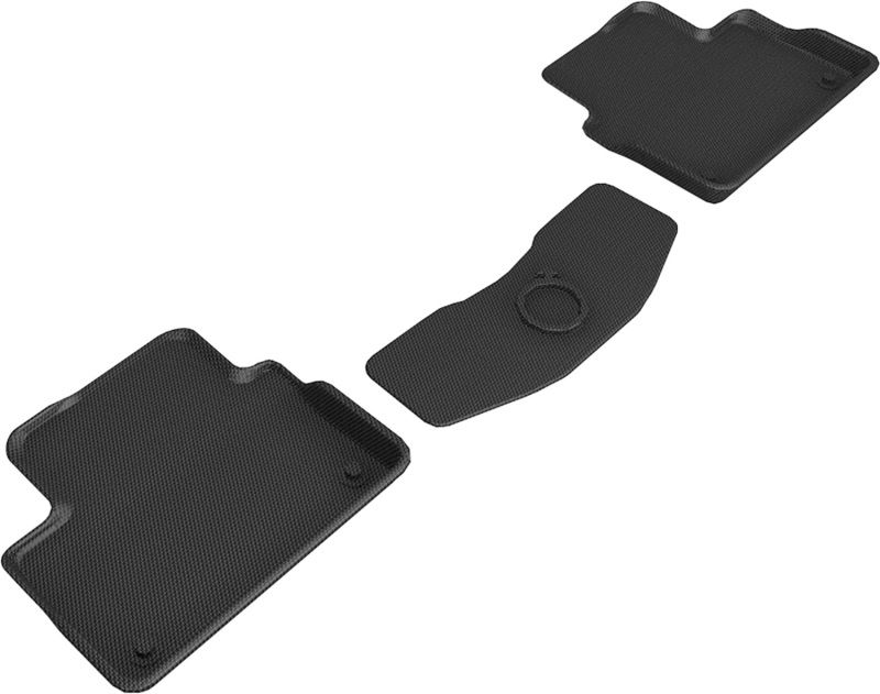 3D Maxpider l1vv03521509 | 3D MAXpider 2019-2020 Volvo S60 / V60 / 2020 V60 Cross Country Kagu 2nd Row Floormats - Black; 2019-2020