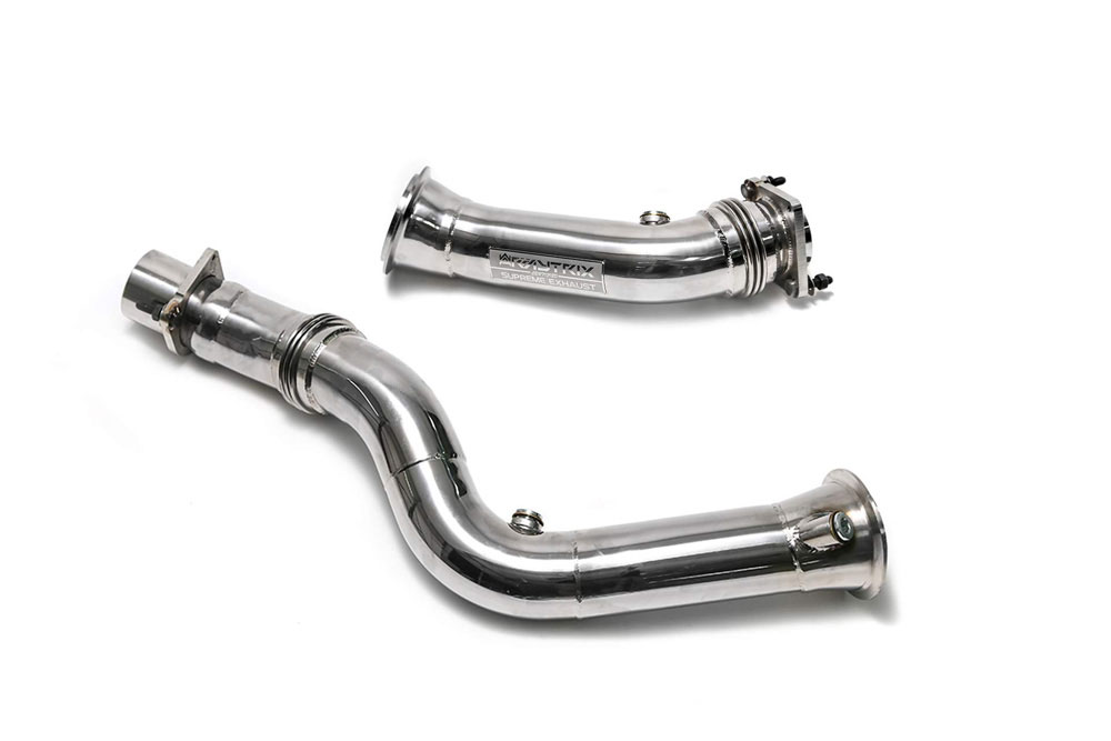 Armytrix BMF8M-CDC | ARMYTRIX Ceramic Coated Sport Cat Downpipe w/200 CPSI Catalytic Converters BMW M4; 2015-2020