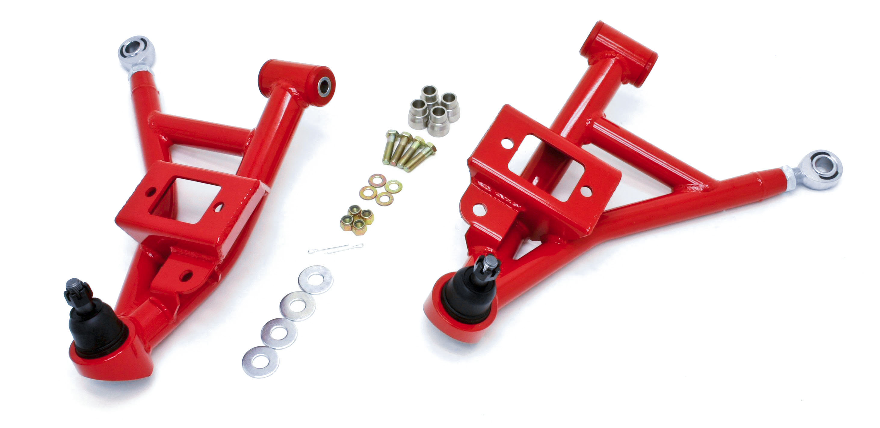 BMR Suspension AA002R | BMR Front Lower A-arm for Camaro V8 / V6 Red; 1993-2002