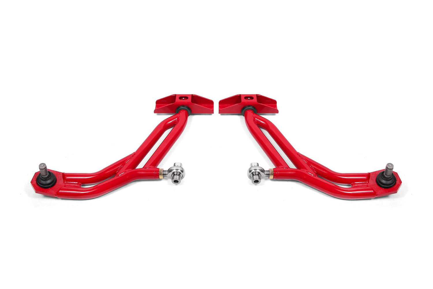 BMR Suspension aa755r | BMR 10-14 Ford Mustang Adj. Lower A-Arms Delrin/Rod End w/ 19mm STD. Ball Joint - Red; 2010-2014