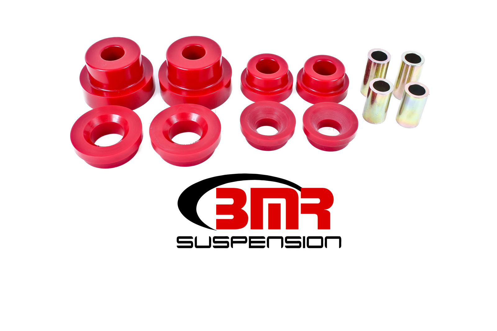 BMR Suspension bk024 | BMR 10-15 5th Gen Camaro Rear Cradle Pro Version Full Bushing Kit (Polyurethane) - Red; 2010-2015