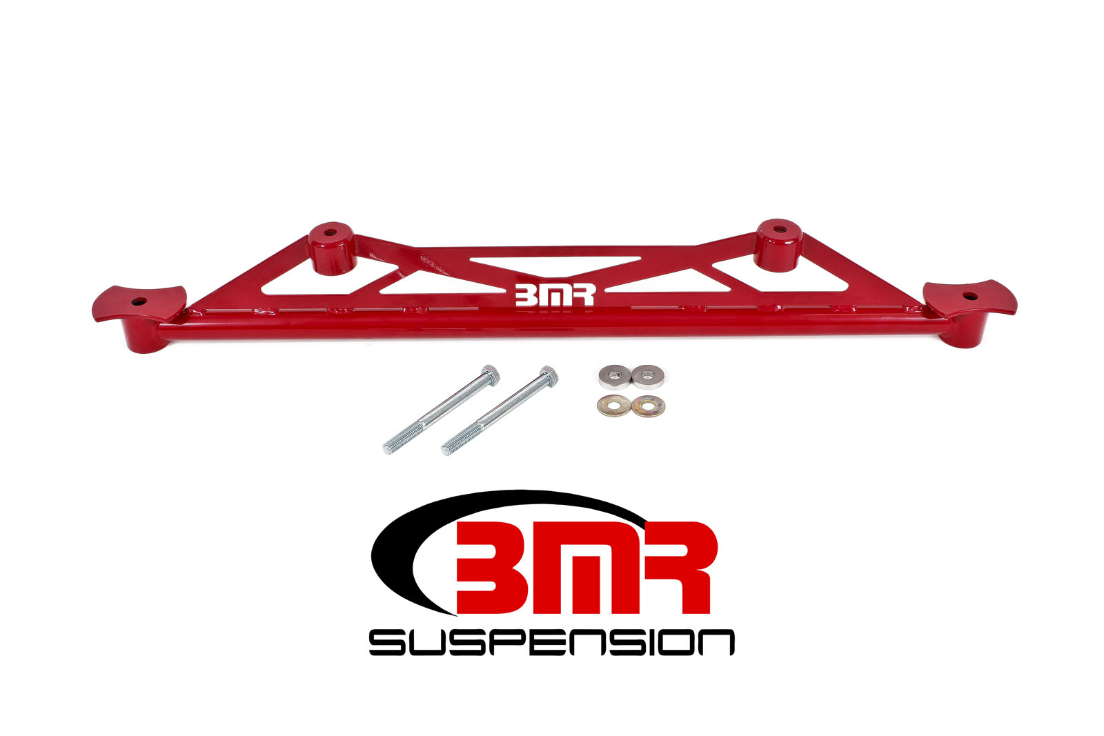 BMR Suspension CB009R | BMR Camaro Rear Cradle Chassis Brace, Rear Red; 2016-2024