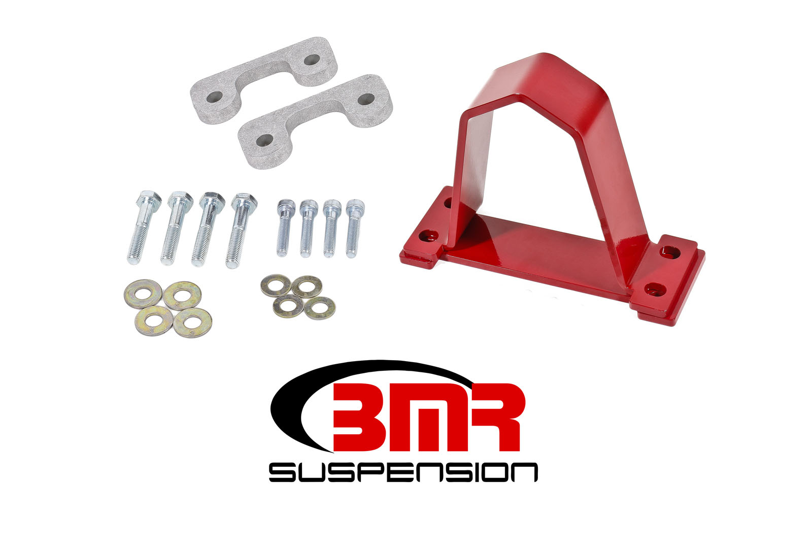 BMR Suspension DSL019R | BMR Camaro Driveshaft Safety Loop Bolt-in Red; 2016-2024