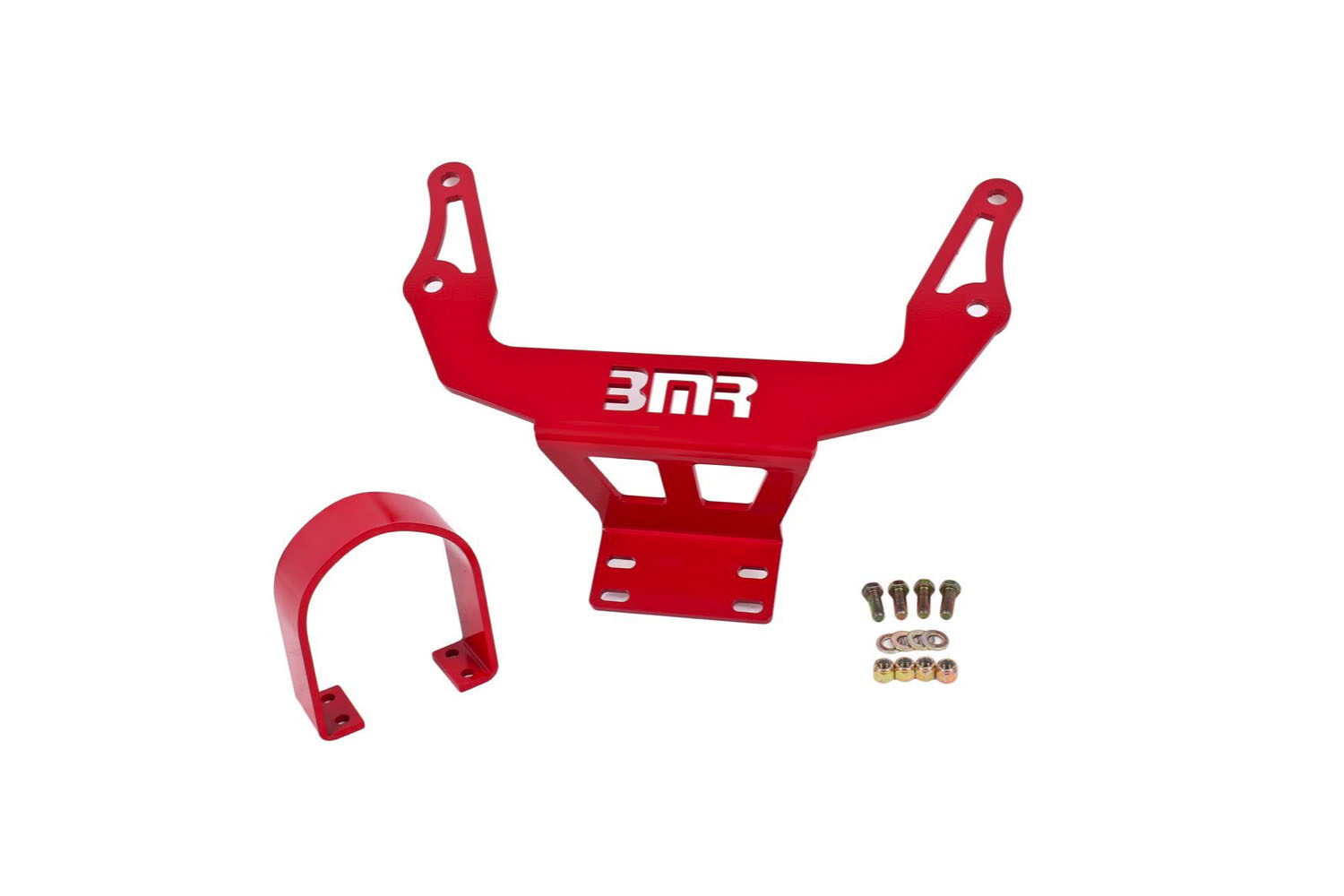 BMR Suspension dsl110r | BMR 08-17 Challenger Front Driveshaft Safety Loop - Red; 2008-2017