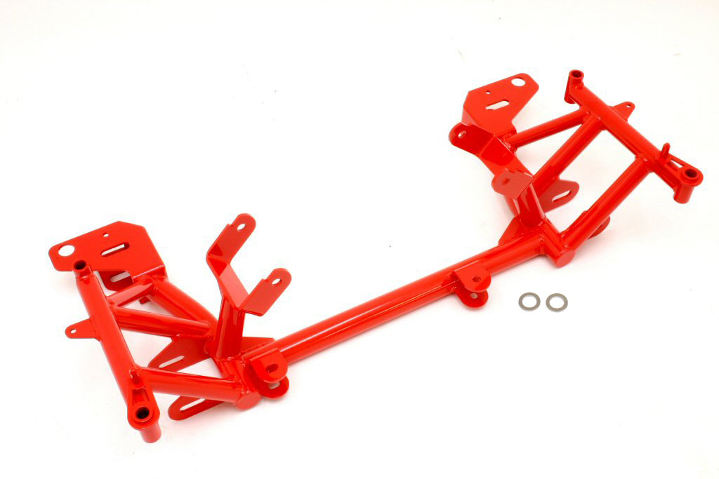 BMR Suspension KM003R | BMR Tubular K-Members LS1 std mounts Camaro V8 Red; 1998-2002