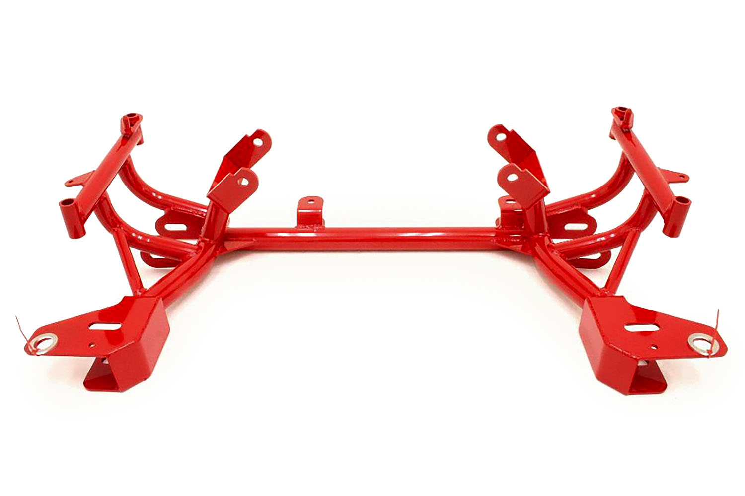 BMR Suspension KM013R | BMR Tubular K-member, TURBO, LS1 Motor Mounts, Standard Rack Mounts Red; 1998-2002