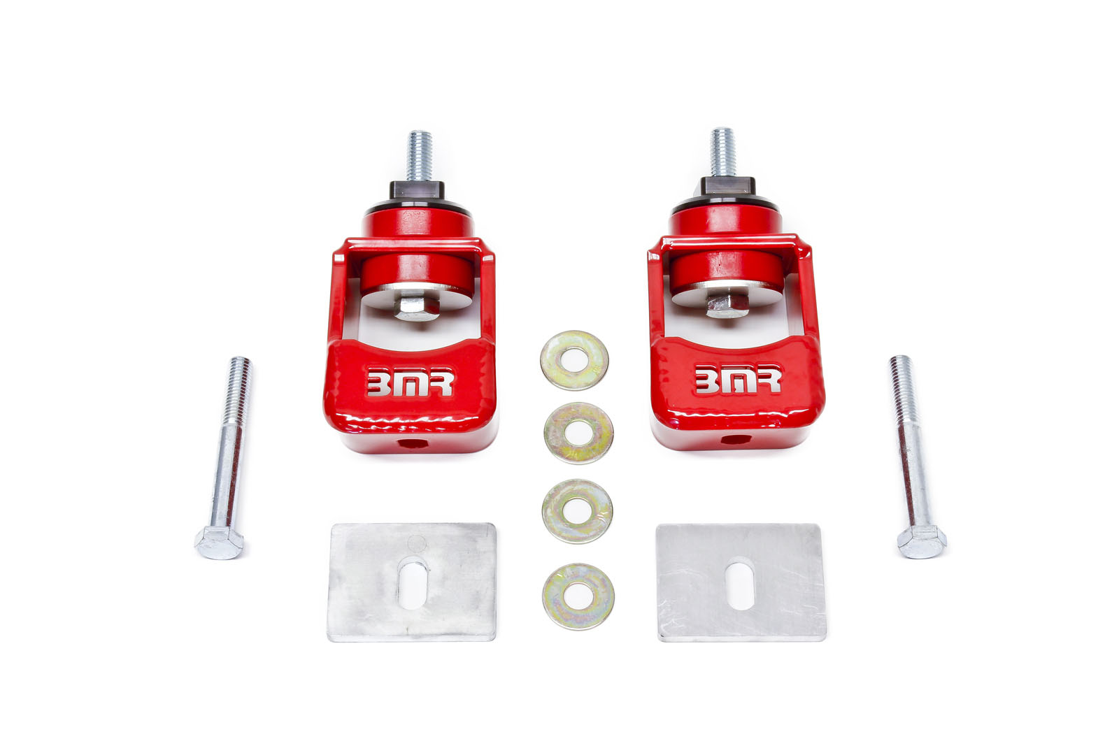 BMR Suspension MM004R | BMR Camaro Motor Mount Kit with Polyurethane Bushings Red; 2010-2015