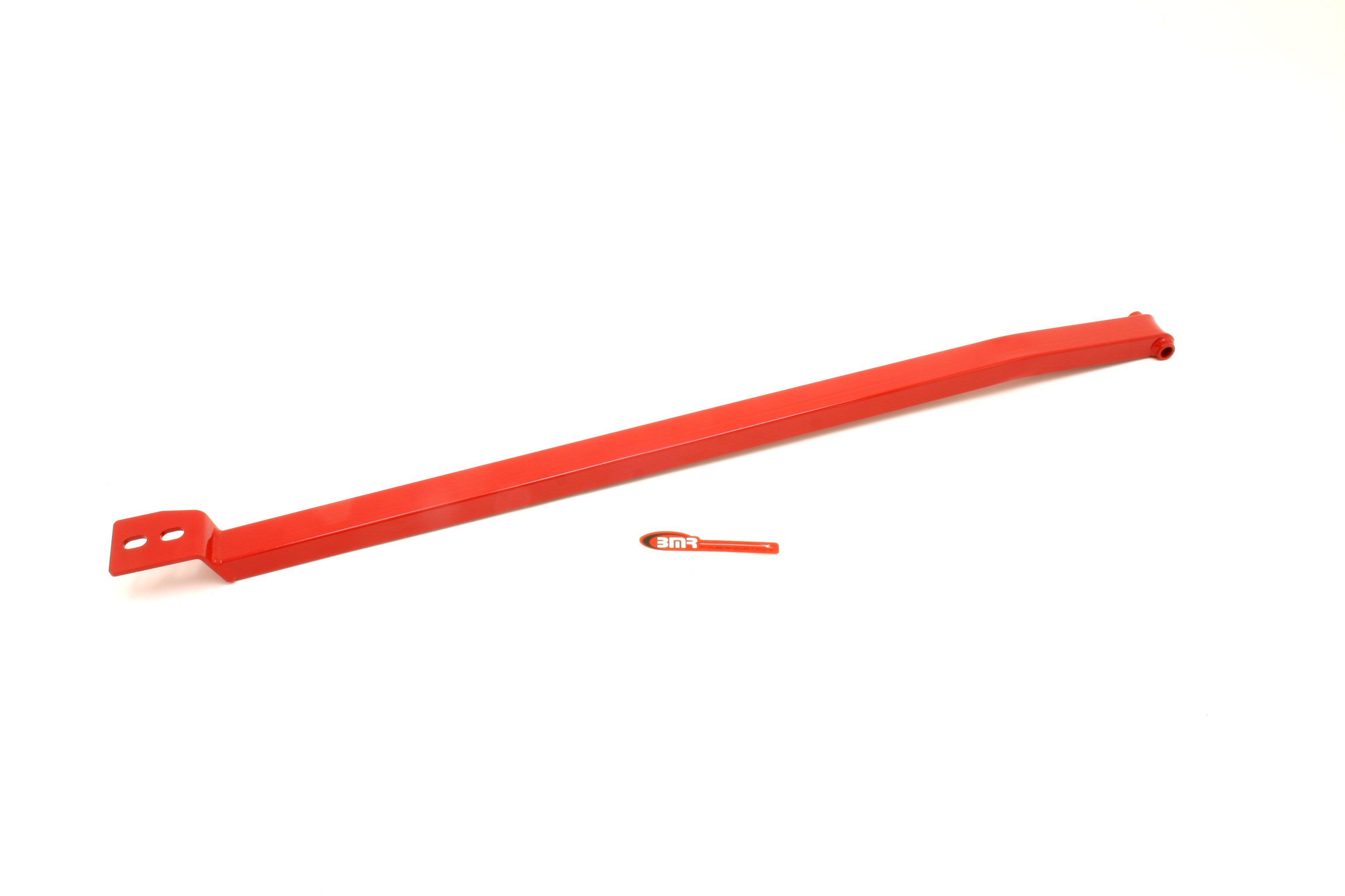 BMR Suspension PHR007R | BMR Tubular Upper Panhard Rod Support Mustang V8 Red; 2005-2014