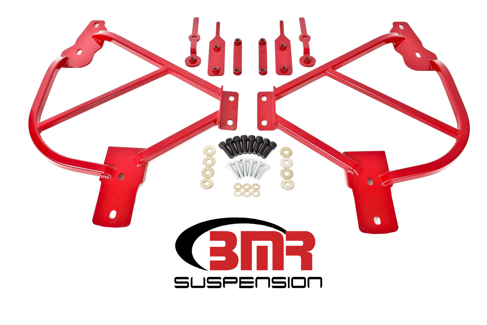 BMR Suspension SFC015R | BMR Camaro Subframe Connectors Red; 2010-2015