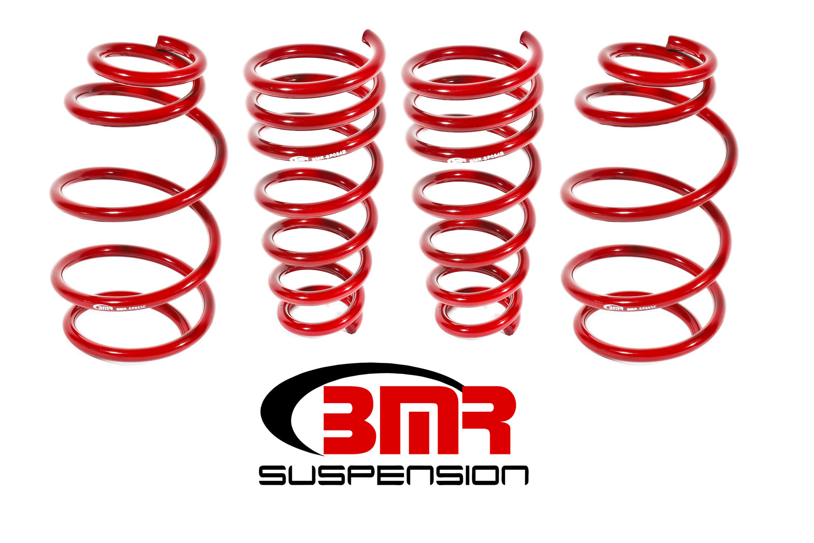 BMR Suspension SP052R | BMR Camaro V6 1.2 inch Lowering Springs Front and Rear Red; 2010-2015