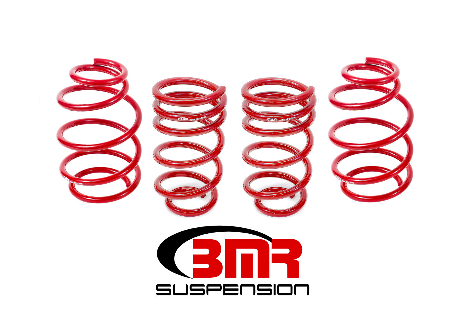 BMR Suspension sp077r | BMR 10-15 5th Gen Camaro V8 Lowering Spring Kit (Set Of 4) - Red; 2010-2015