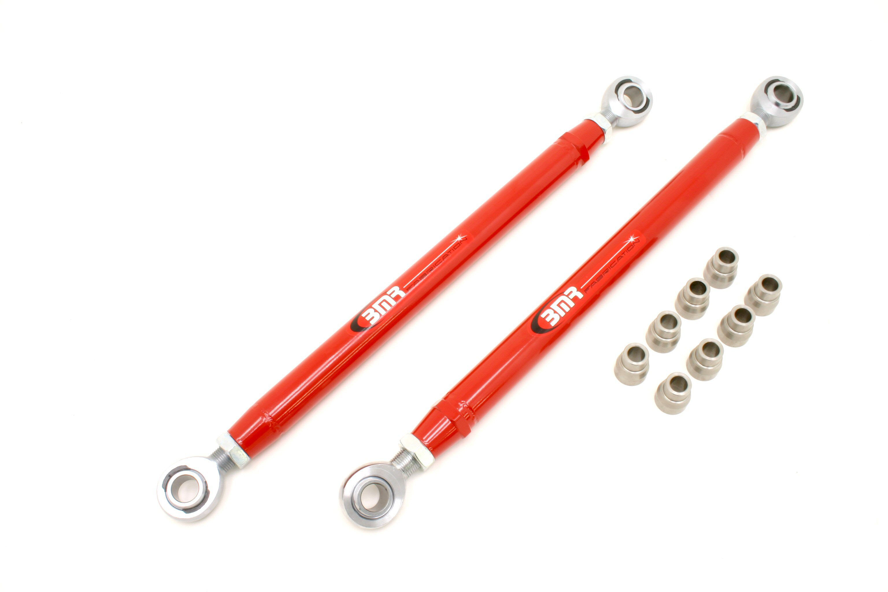 BMR Suspension TCA020R | BMR Adjustable Lower -Race- Control Arms w/rod ends Mustang V8 Red; 2005-2011