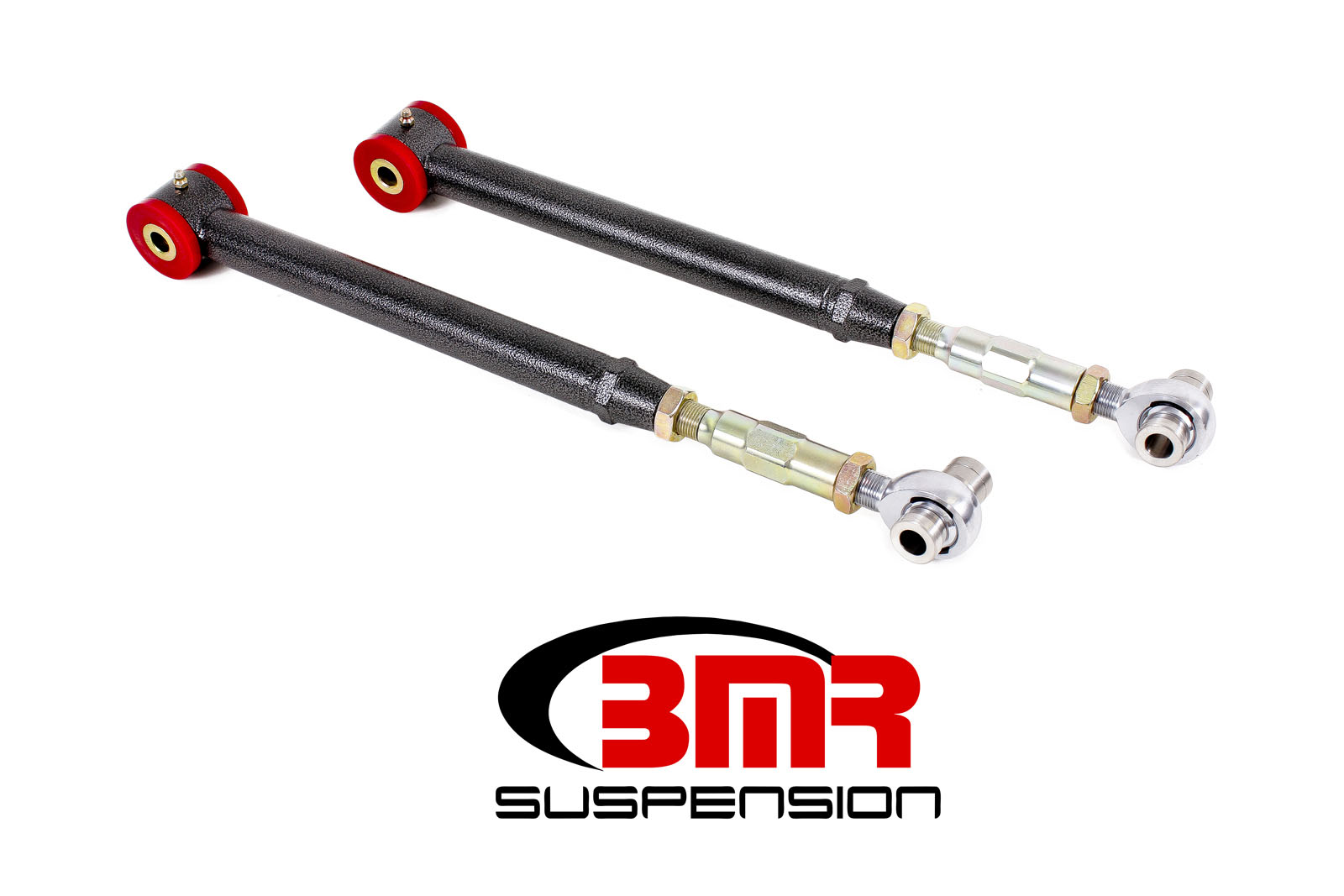 BMR Suspension TCA021H | BMR Adjustable Lower -Race- Control Arms w/combination Mustang V8 Black Hammertone; 2005-2011