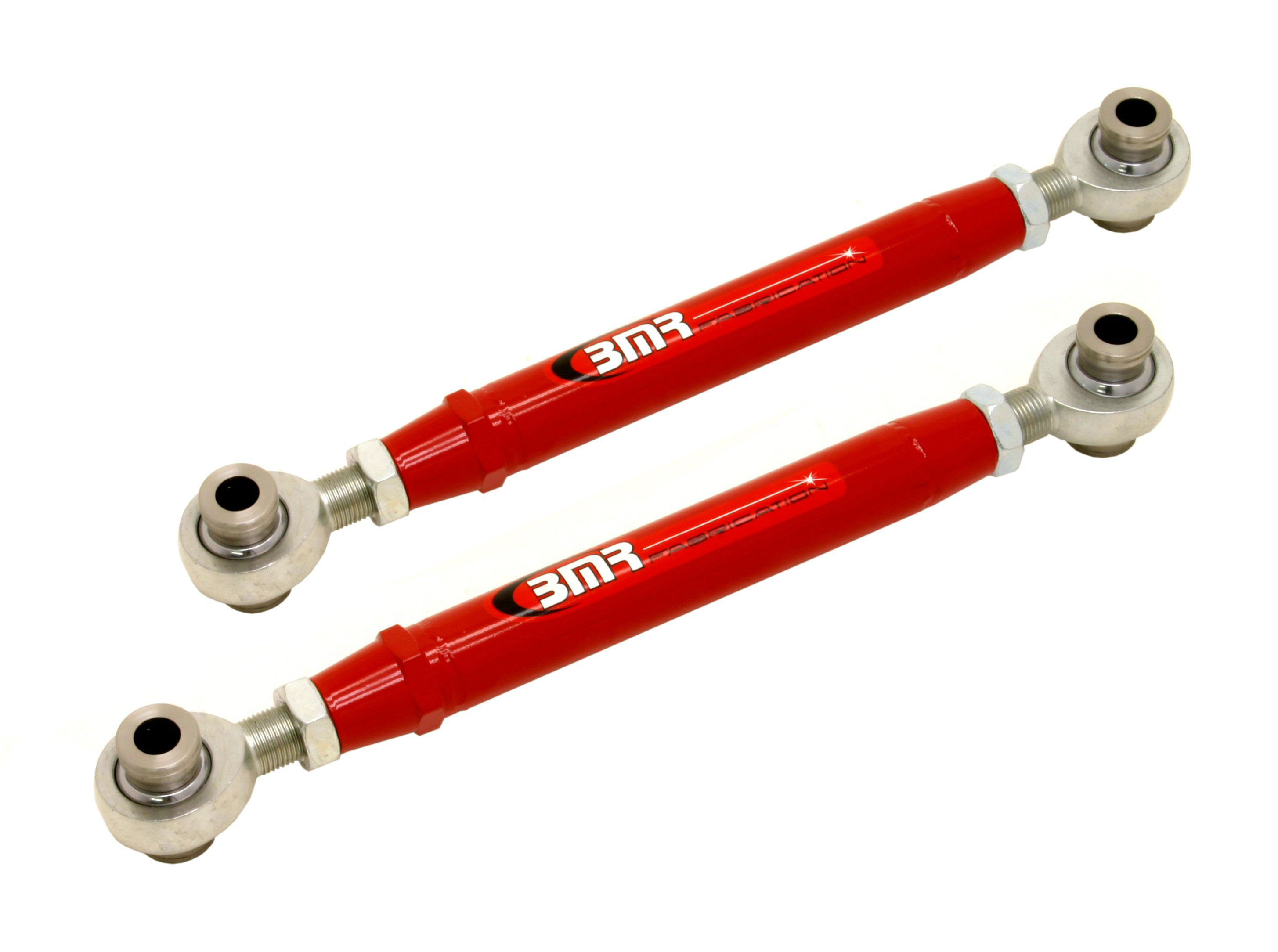 BMR Suspension TR004R | BMR Camaro Adjustable Toe Rod - Rear Rod Ends Red; 2010-2015