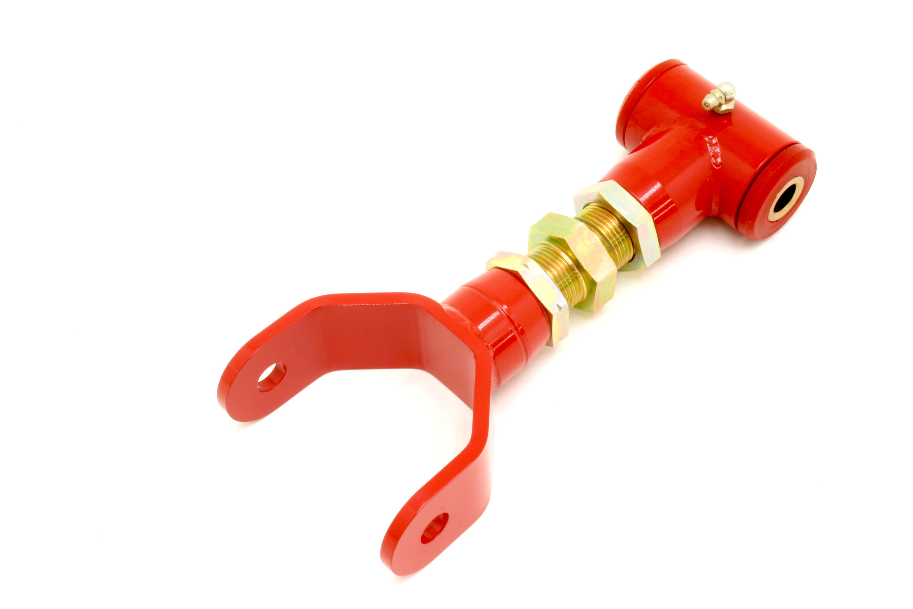 BMR Suspension UTCA019R | BMR Adjustable Upper Control Arm w/poly bushing Mustang V8 Red; 2005-2010