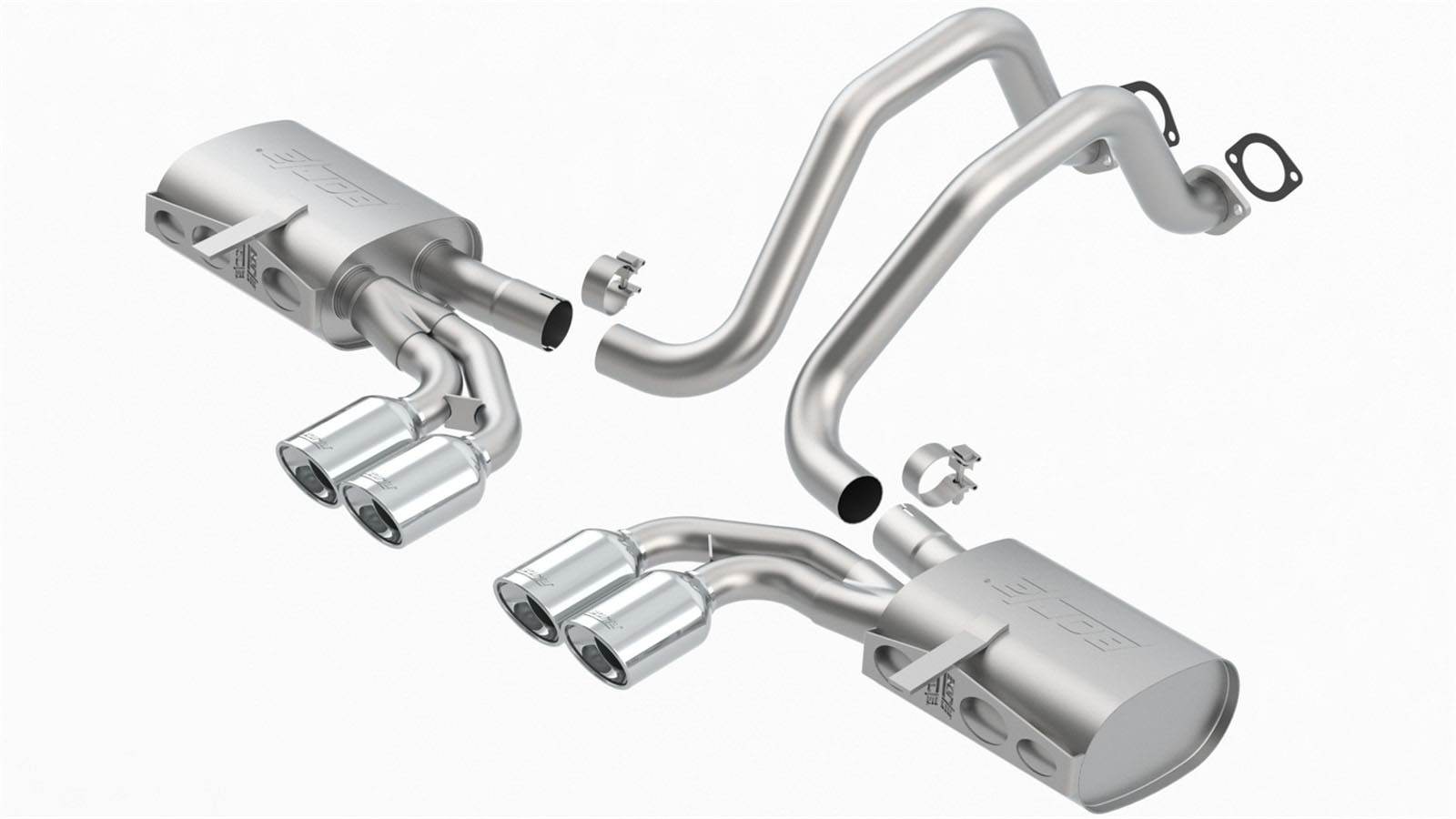 Borla 140427 | C5 Corvette/ C5 Corvette Z06 Cat-Back Exhaust S-Type II; 1997-2004