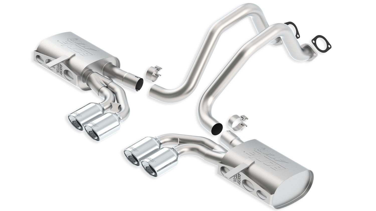 Borla 140428 | CORVETTE C5 / Z06 ATAK Stainless Steel Axle-Back System; 1997-2004