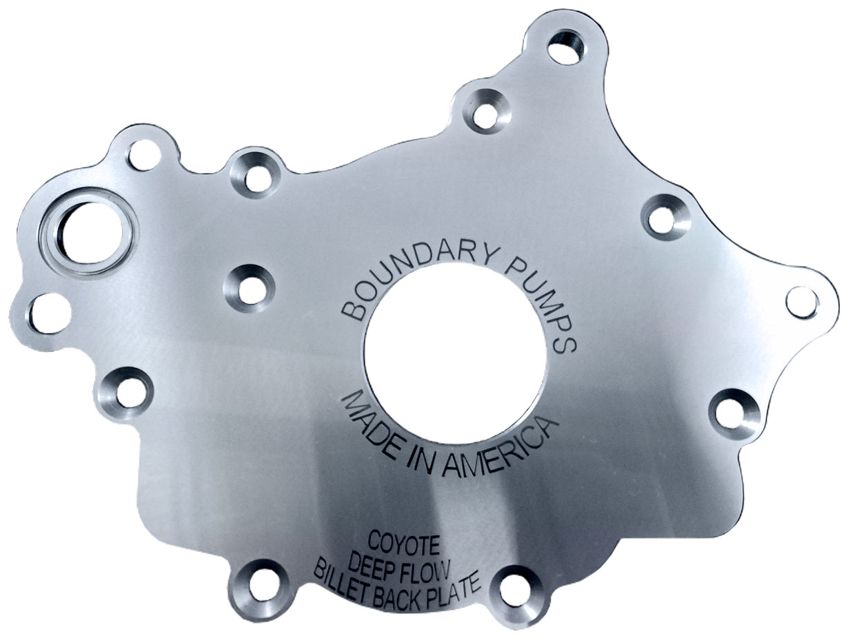 Boundary CM-S1-R2-BBP | Ford Coyote Mustang GT/F150 V8 Oil Pump Assembly w/Billet Back Plate; 2011-2017