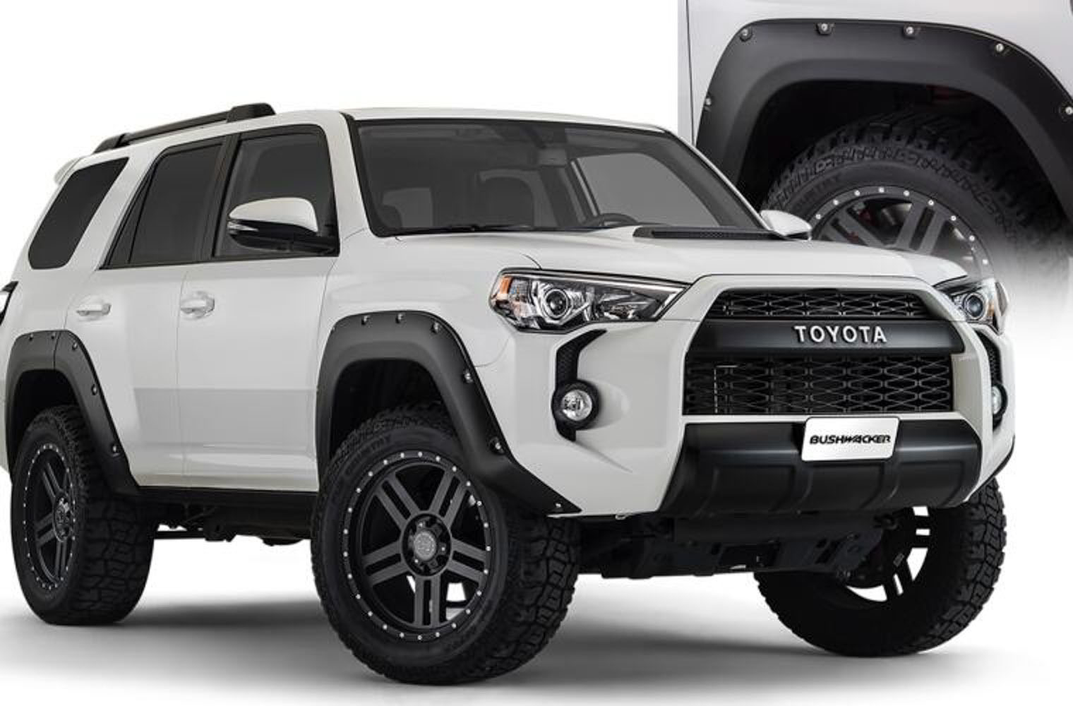 Bushwacker 30921-02 | 14-18 Toyota 4Runner Pocket Style Flares 4pc Excludes Limited - Black; 2014-2024