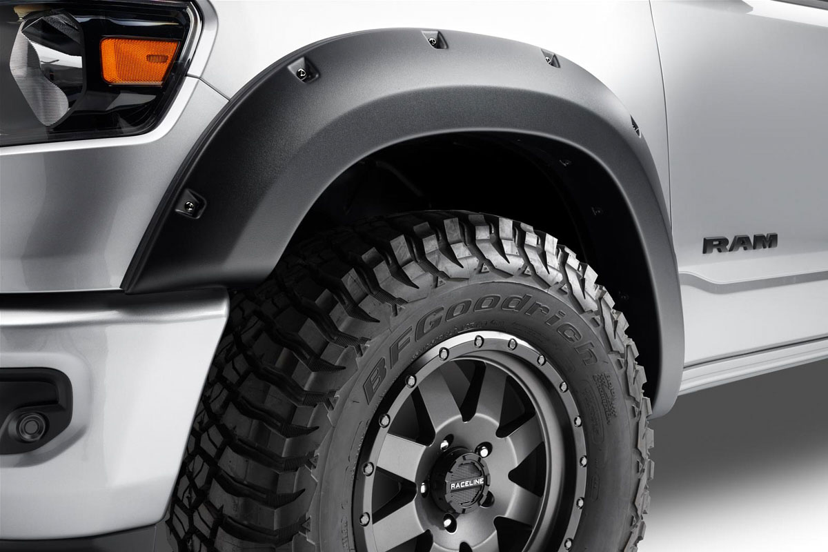 Bushwacker 38125-08 | 16- Toyota Tacoma Forge Fender Flares Black 4Pcs; 2016-2023