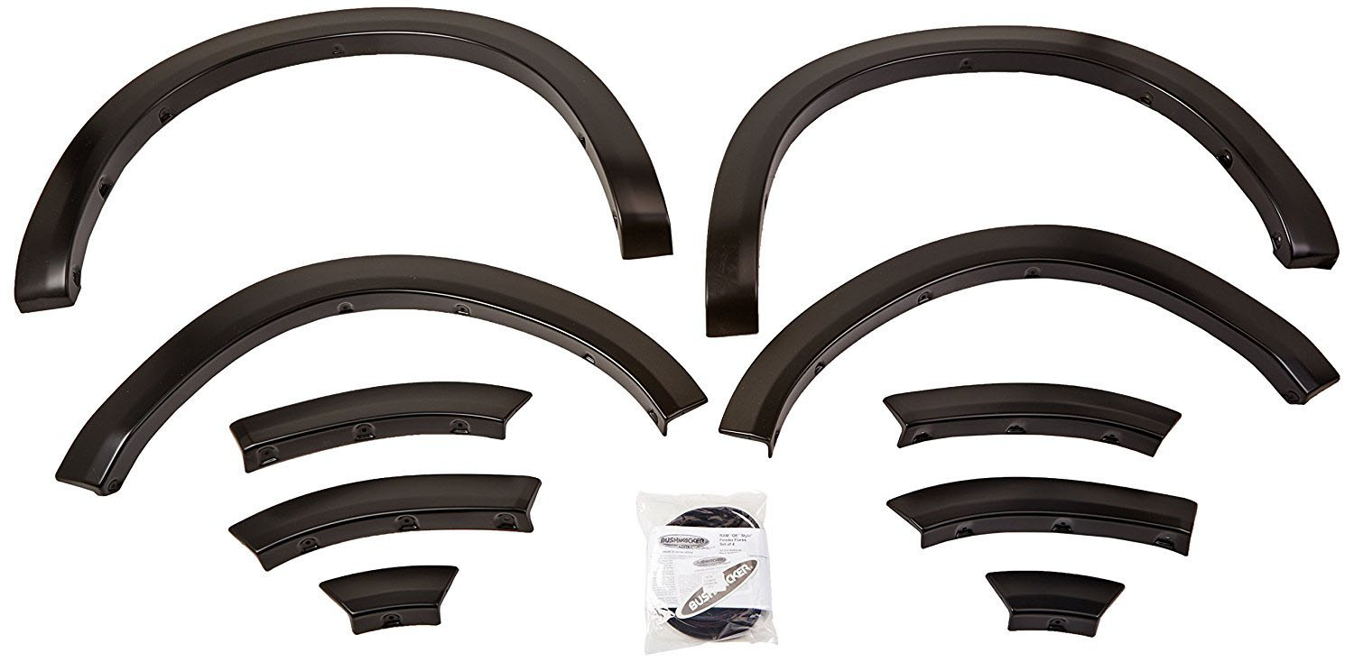 Bushwacker 50920-02 | 09-18 Dodge Ram 1500 Fleetside OE Style Flares 4pc 67.4/76.3/96.3in Bed - Black; 2009-2018