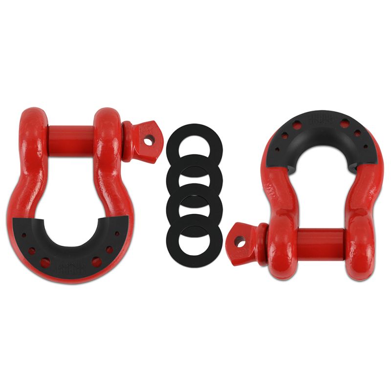 Mishimoto bndrrd | Borne D-Ring Shackle Set Red