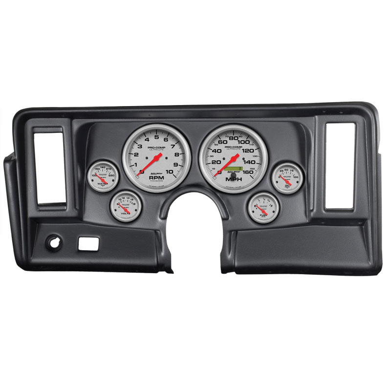 AutoMeter 7024-UL | Autometer Ultra-Lite 69-76 Nova Dash Kit 6pc Tach / MPH / Fuel / Oil / WTMP / Volt; 1969-1976