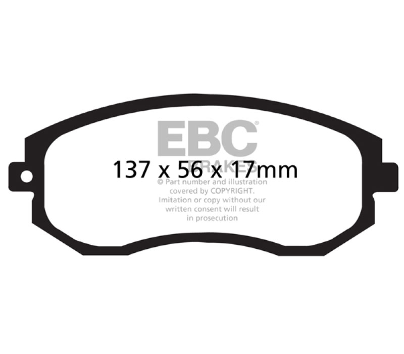 EBC ud1539 | 12+ Scion FR-S 2 Ultimax2 Front Brake Pads; 2012-2023