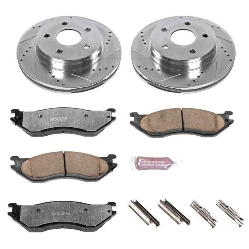 PowerStop k2165-36 | Power Stop 04-06 Dodge Durango Front Z36 Truck & Tow Brake Kit; 2004-2006