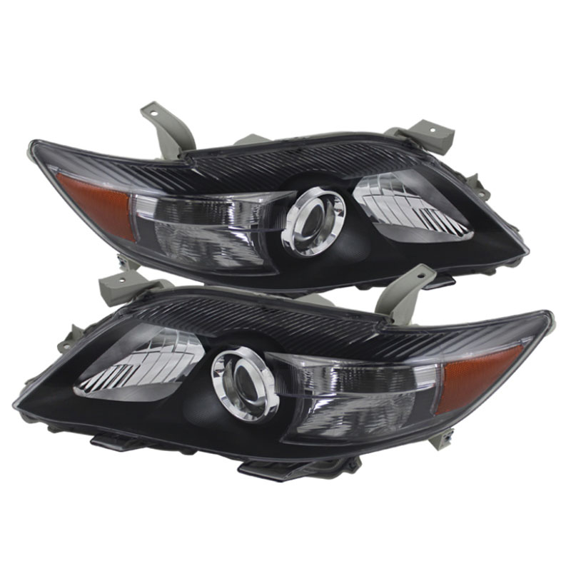 SPYDER 5072870 | xTune Toyota Camry ( USA Built/NAL ) Amber Projector Headlights - Black; 2010-2011